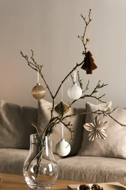 Scandi Living Snowing kerstballen 6-pack, White< Kerstdecoraties