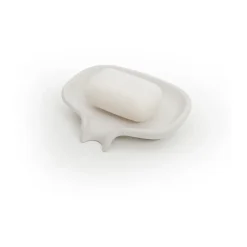 Bosign Soap Saver Flow zeepbakje met afdruipfunctie beton, Wit< Zeepdispensers & Zeepschaaltjes