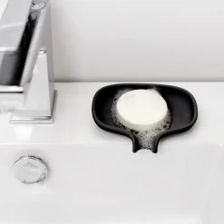 Bosign Soap Saver Flow zeepbakje met afdruipfunctie small, Zwart< Zeepdispensers & Zeepschaaltjes