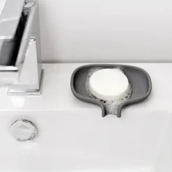 Bosign Soap Saver Flow zeepbakje met afdruipfunctie small, Grafietgrijs< Zeepdispensers & Zeepschaaltjes