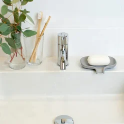 Bosign Soap Saver Flow zeepbakje met afdruipfunctie beton, Grijs< Zeepdispensers & Zeepschaaltjes