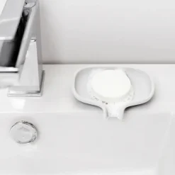 Bosign Soap Saver Flow zeepbakje met afdruipfunctie small, Wit< Zeepdispensers & Zeepschaaltjes