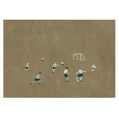 Fine Little Day Soccer poster 50x70 cm, Bruin< Posters