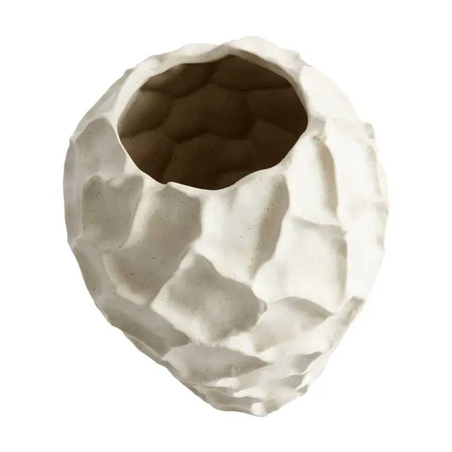 MUUBS Soil vaas 21,5 cm, Vanilla< Vazen