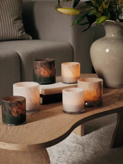 Broste Copenhagen Solai hurricane lantaarn, Lichtgroen, Ø8 cm< Kaarsenhouders & Kaarsenborden