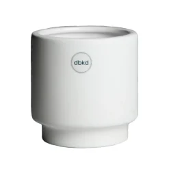 DBKD Solid pot white, Klein Ø10 cm< Bloempotten