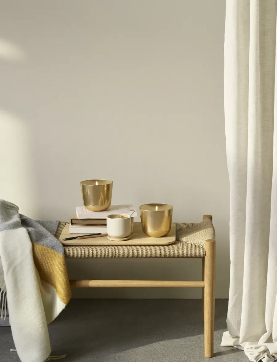 Stelton Solis olielamp Ø11,5 cm, Brass< Olie- & Petroleumlampen