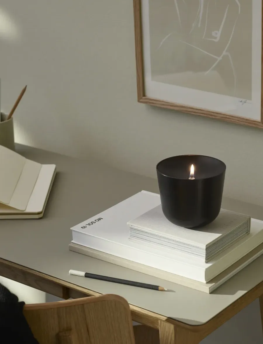 Stelton Solis olielamp Ø11,5 cm, Soft black< Olie- & Petroleumlampen