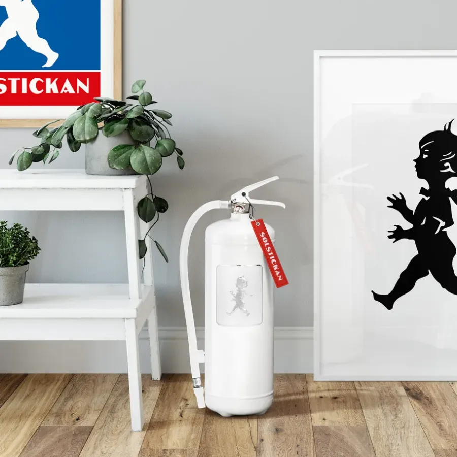Solstickan Design Solstickan brandblusser 6 kg, Wit-zilver< Blusdekens & Brandblussers