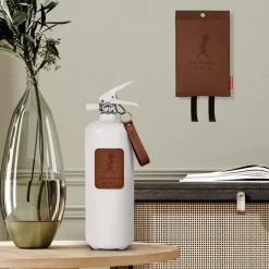 Solstickan Design Solstickan branddeken leer 120x120 cm, Donker leer< Blusdekens & Brandblussers