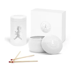 Solstickan Design Solstickan cadeaubox geurkaarsen + luciferdoosje, Wit - geurkaars eucalyptus< Geurkaarsen & Aroma Diffusers
