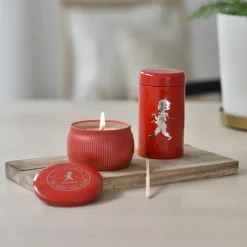 Solstickan Design Solstickan cadeaubox geurkaarsen + luciferdoosje, Rode geurkaars kaneel & sinaasappel< Geurkaarsen & Aroma Diffusers