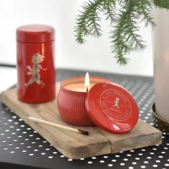 Solstickan Design Solstickan cadeaubox geurkaarsen + luciferdoosje, Rode geurkaars kaneel & sinaasappel< Geurkaarsen & Aroma Diffusers