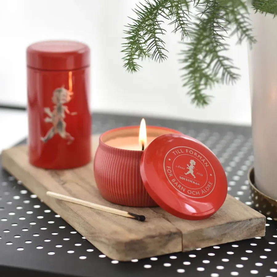 Solstickan Design Solstickan geurkaars 25 h, Rode kaneel & sinaasappel< Geurkaarsen & Aroma Diffusers