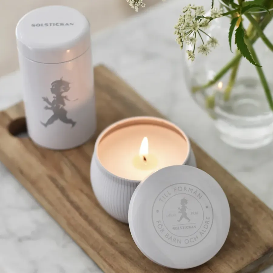 Solstickan Design Solstickan geurkaars 25 h, Witte eucalyptus< Geurkaarsen & Aroma Diffusers
