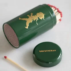 Solstickan Design Solstickan lucifers 100-pack, Groen-goud< Kaarsenaccessoires