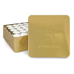 Solstickan Design Solstickan waxinelichtjesdoos 21x21 cm, Goud< Dozen & Boxen