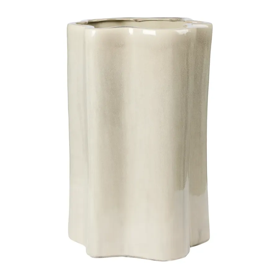 Broste Copenhagen Sonja bloempot H:55 cm, Rainy Day Grey< Bloempotten
