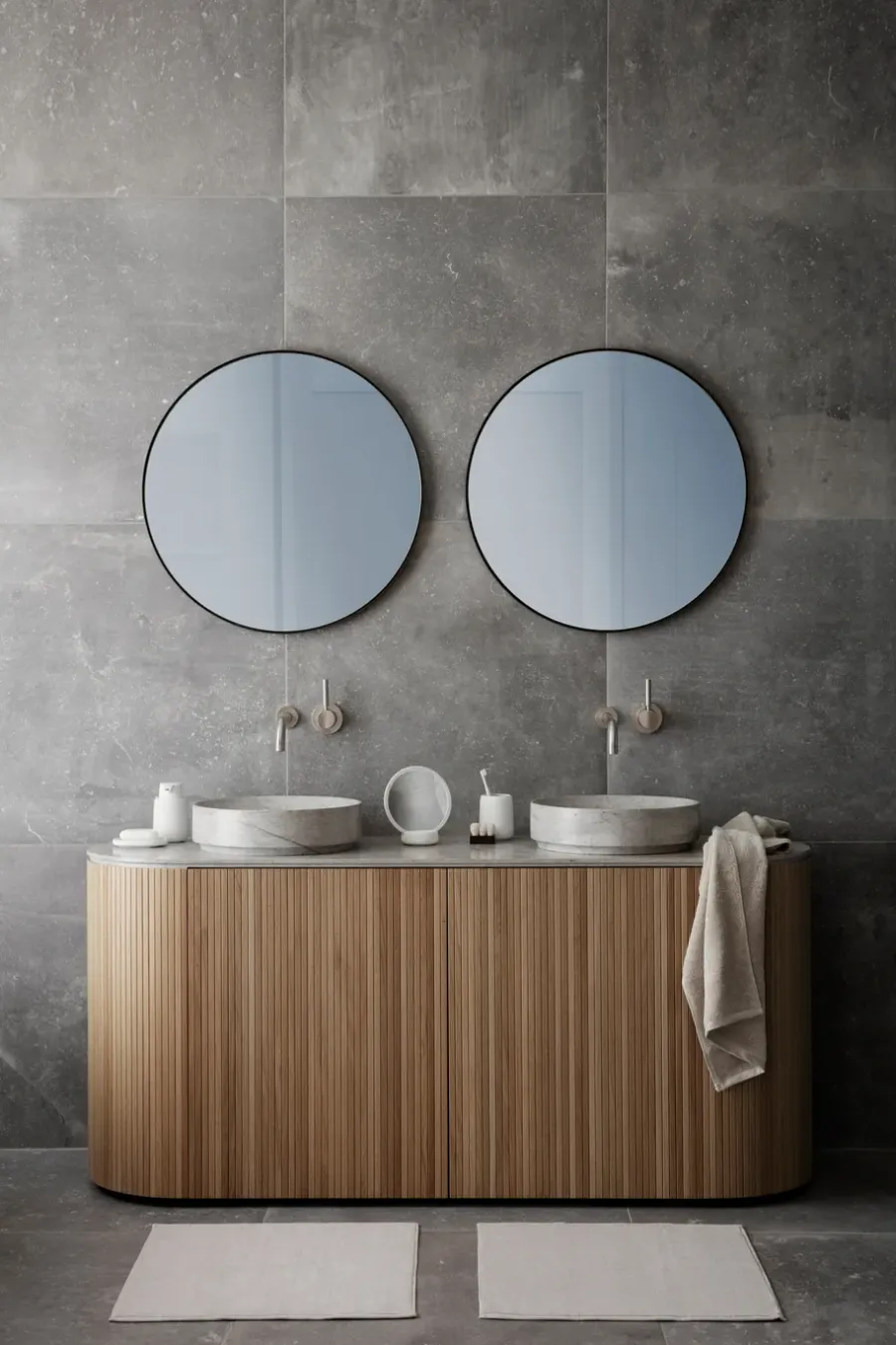Blomus Sono Vanity tafelspiegel Ø17 cm, Wit< Tafelspiegels