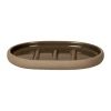Blomus Sono zeepbakje 10x13 cm, Tan< Zeepdispensers & Zeepschaaltjes