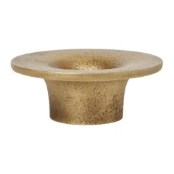 Ferm Living Soothe kandelaar Ø8 cm, Brass Finish< Kandelaars