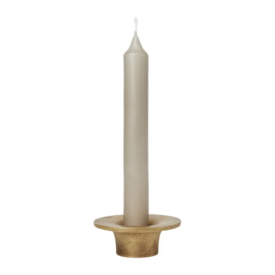 Ferm Living Soothe kandelaar Ø8 cm, Brass Finish< Kandelaars