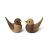 Spring Copenhagen Soulmates zwaluwen decoratie 2-delig, Eikenhout-essenhout< Houten Beelden