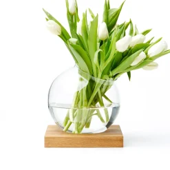 A2 Space decoratie, geolied eikenhout, glas< Decoratieve Accessoires