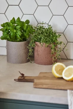 Scandi Living Speckled bloempot Ø12 cm, Rust< Bloempotten