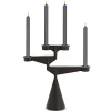Tom Dixon Spin kandelaar houder mini, Zwart< Kandelaars