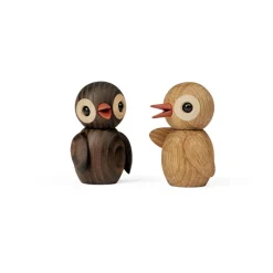 Spring Copenhagen Spring Birds decoratie 6,5 cm, Trendy Thermo Ash< Houten Beelden