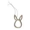 DBKD Sprinkle rabbit paashanger 8 cm, Beige< Paasdecoratie
