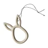 DBKD Sprinkle rabbit paashanger 8 cm, Vanilla< Paasdecoratie