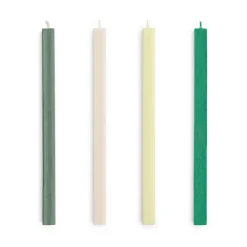 HAY Square Candle kaarsen mix 4-pack, Greens-whites< Kaarsen