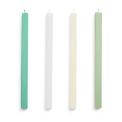HAY Square Candle kaarsen mix 4-pack, Pastel< Kaarsen