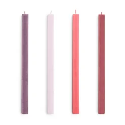 HAY Square Candle kaarsen mix 4-pack, Reds-bordeaux< Kaarsen