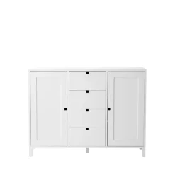 1898 Square dressoir, wit< Ladekasten & Dressoirs
