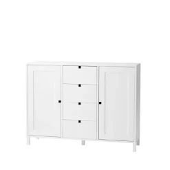 1898 Square dressoir, wit< Ladekasten & Dressoirs