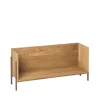 Kristina Dam Studio Stack plank, oak, single, donkergeoliede walnoothouten poten< Planken & Planksystemen