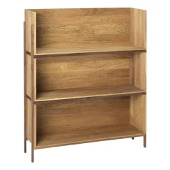 Kristina Dam Studio Stack plank, oak, single, donkergeoliede walnoothouten poten< Planken & Planksystemen