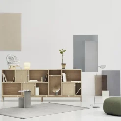 Muuto Stacked 2.0 kast met achterwand - groot, eiken< Planken & Planksystemen