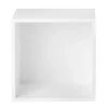 Muuto Stacked 2.0 kast met achterwand - middel, wit< Planken & Planksystemen