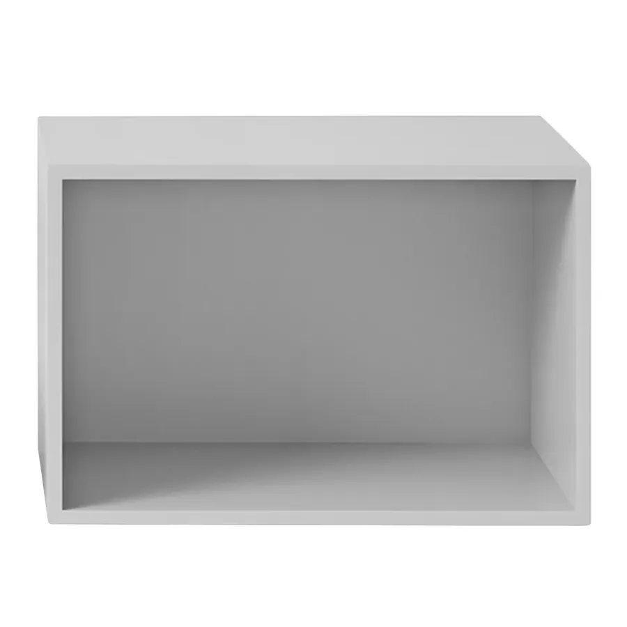 Muuto Stacked 2.0 kast met achterwand - groot, lichtgrijs< Planken & Planksystemen