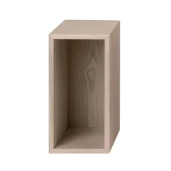 Muuto Stacked 2.0 kast met achterwand - klein, eiken< Planken & Planksystemen