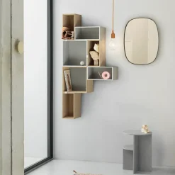 Muuto Stacked 2.0 kast met achterwand - klein, eiken< Planken & Planksystemen