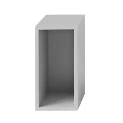 Muuto Stacked 2.0 kast met achterwand - klein, lichtgrijs< Planken & Planksystemen