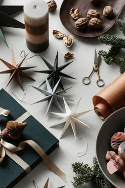 Broste Copenhagen Star papieren ster Ø15 cm, Indian tan< Kerstdecoraties