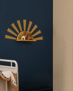 Kid's Concept Star plank cirkel incl stickers, Mosterd< Opbergoplossingen Voor De Kinderkamer