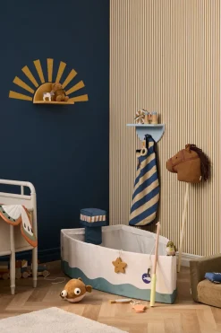 Kid's Concept Star plank cirkel incl stickers, Mosterd< Opbergoplossingen Voor De Kinderkamer