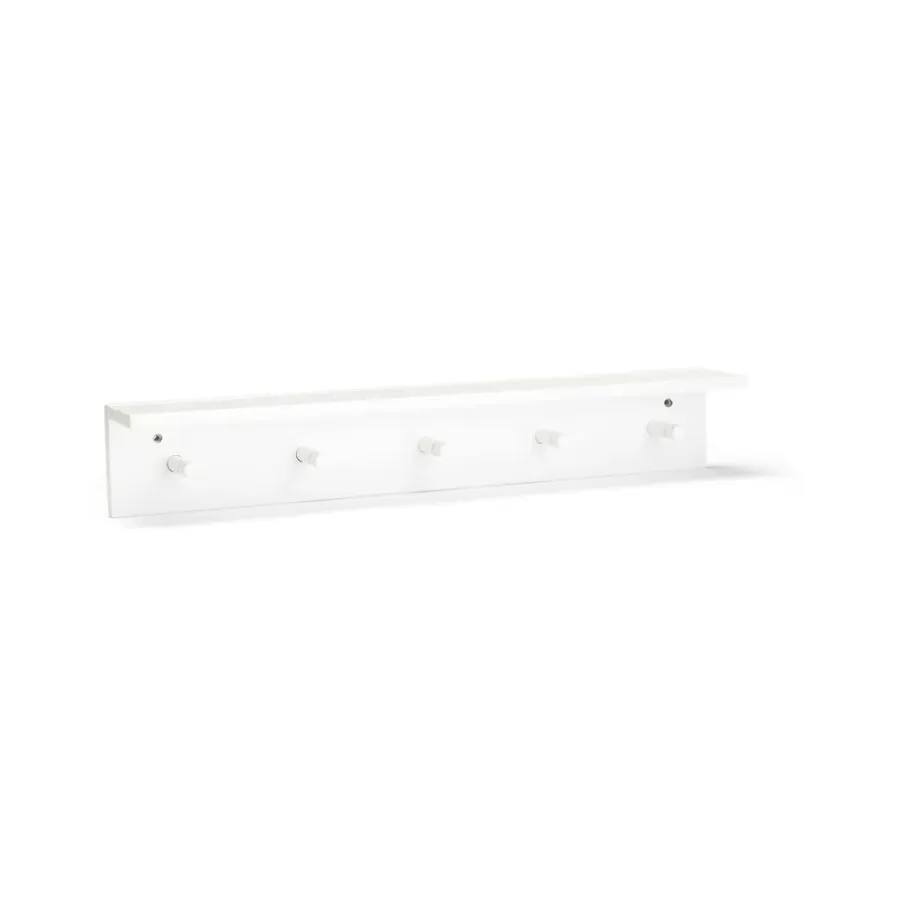 Kid's Concept Star plank met haken, Wit< Haken & Hangers